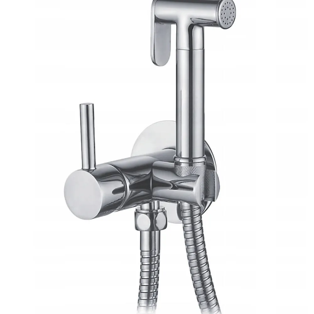 Robinet De Bidet|Invena Robinet Bidet Douchette Chrome Mural Monocommande