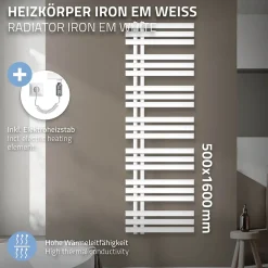 ECD Germany Iron EM Electric Design Radiateur de salle de bain 900W