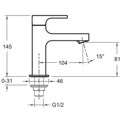 Jacob Delafon Lave mains Strayt Eau Froide