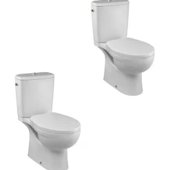 Wc À Poser|Jacob Delafon Lot de 2 WC à poser sans bride Patio + abattant