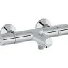 Robinet De Baignoire|Jacob Delafon mitigeur thermostatique bain douche mural Simone Chrome