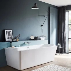 Robinet De Baignoire|Jacob Delafon mitigeur thermostatique bain douche mural Simone Chrome