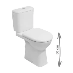 Wc À Poser|Roca Jika (Groupe ) Pack WC à poser Deep PMR avec évacuation horizontale (SETJIKA-PMR-H)