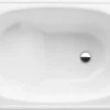 Jika (Groupe Roca) Riga 105 x 70 x 37.5 cm Baignoire gain de place en acier émaillé, sans pieds, blanc (H2340000000001)
