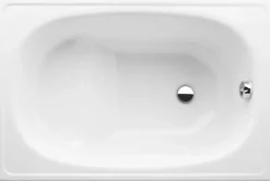 Jika (Groupe Roca) Riga 105 x 70 x 37.5 cm Baignoire gain de place en acier émaillé, sans pieds, blanc (H2340000000001)