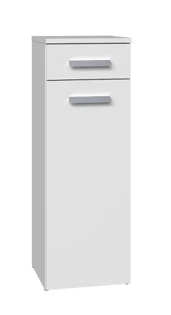 Colonne De Salle De Bains|Meuble De Salle De Bains Faible Profondeur|Autres JOKKE - Meuble salle de bain 1 porte + 1 tiroir - 30x30x85cm - Colonne basse rangement SDB