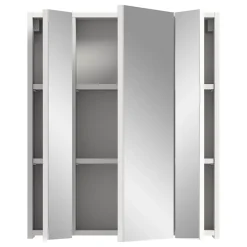 Chb Collection Kai - Armoire de toilette (L/H/P : 60x70x18 cm) en imitation blanc