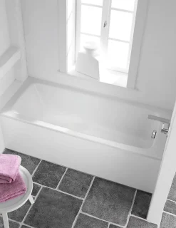 Baignoire Droite|Kaldewei Saniform Plus 170 x 75 cm Baignoire droite 123 L en acier émaillé, sans pieds, blanc alpin (112600010001)