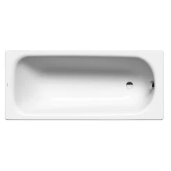 Baignoire Droite|Kaldewei Saniform Plus baignoire rectangulaire avec pieds 180x80 cm acier émaillé, Blanc alpin (112800010001-SET)