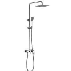 Kibath Pack colonne et robinet mitigeur NAD, finition chrome poli, en laiton