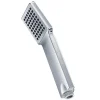 Kibath Poignée de douche manuelle 1 position carrée finition chrome poli en ABS