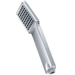 Kibath Poignée de douche manuelle 1 position carrée finition chrome poli en ABS