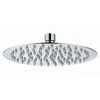 Kibath Pommeau de douche rond de 25 cm avec finition chromée brillante en laiton