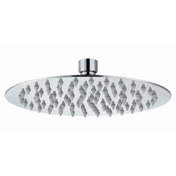 Kibath Pommeau de douche rond de 25 cm avec finition chromée brillante en laiton