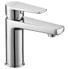 Kibath Robinet de lavabo monocommande ASTRO, ouverture à froid, finition chrome poli, en laiton