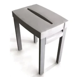 Siège De Douche|Kinedo - Tabouret de douche blanc Kinematic en plastique PVC pour receveur extra plat
