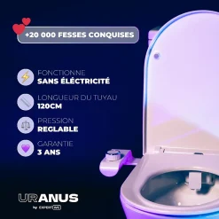Wc Japonais|Magnifiak Kit Complet Toilette WC Japonaise Autonettoyante Robinet 3 Voies Inclu (Brevet Déposé) - Bidet Japonais Jet réglable