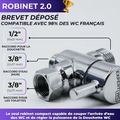 Wc Japonais|Magnifiak Kit Complet Toilette WC Japonaise Autonettoyante Robinet 3 Voies Inclu (Brevet Déposé) - Bidet Japonais Jet réglable
