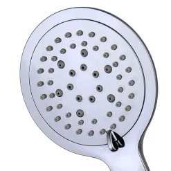 Kibath Kit de barre de douche 5 positions avec équipement NAV rond, finition chrome poli, en acier inoxydable