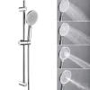 Pommeau De Douche, Flexible Et Barre De Douche|Sofetiy Max Kit de douche , Douchette 4 Fonctions, Ensemble de Douche Design Réglable en Hauteur, Pommeau de douche, barre