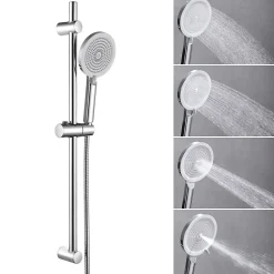 Pommeau De Douche, Flexible Et Barre De Douche|Sofetiy Max Kit de douche , Douchette 4 Fonctions, Ensemble de Douche Design Réglable en Hauteur, Pommeau de douche, barre