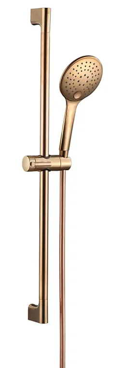 Colonne De Douche Sans Robinetterie|Essebagno Kit de douche avec barre + douchette 3 jets, cuivré, Luisa
