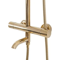 Colonne De Douche Mécanique|Rea Kit de douche avec thermostat Lungo Gold