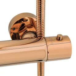 Rea Kit de douche avec thermostat Lungo Rose Gold