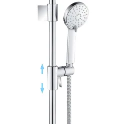 Colonne De Douche Sans Robinetterie|Bain-Bain Kit de douche Chrome ARIA -