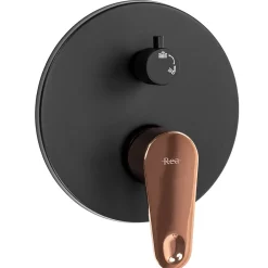 Rea Kit De Douche Encastré Mild Black Rose Gold 17X22X37Cm + Box