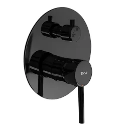 Colonne De Douche Mécanique|Rea Kit De Douche Encastré Lungo Metalic Black 17X16X36,5Cm + Box