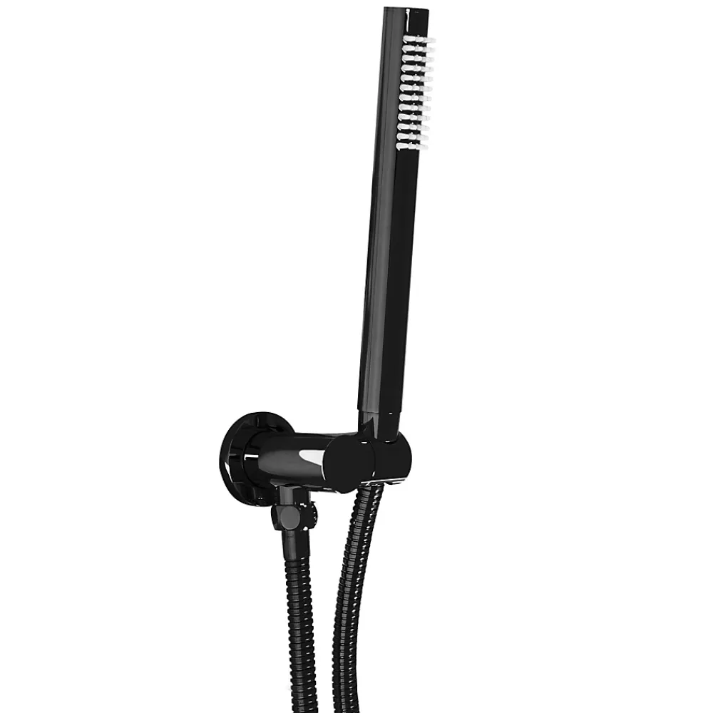 Colonne De Douche Mécanique|Rea Kit De Douche Encastré Lungo Metalic Black 17X16X36,5Cm + Box