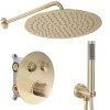Rea Kit De Douche Encastré Lungo Thermostat Brush Gold 51,5X30X39,5Cm