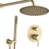 Rea Kit De Douche Encastré Lungo Grip Brush Gold + Box
