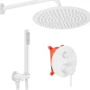 Colonne De Douche Mécanique|Rea Kit De Douche Encastré Lungo White 30X16X36Cm + Box