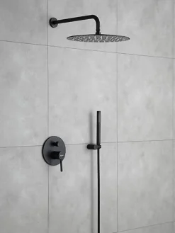 Rea Kit De Douche Encastré Lungo Black 17X16X36,5Cm + Box