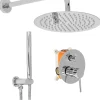 Rea Kit De Douche Encastré Lungo Chrome 17X16X36,5Cm + Box