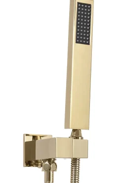 Colonne De Douche Mécanique|Rea Kit De Douche Encastré Fenix-Davis Thermostat Gold 55X30X40Cm + Box