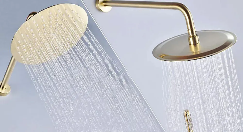 Rea Kit De Douche Encastré Lungo Gold 17X16X36,5Cm + Box