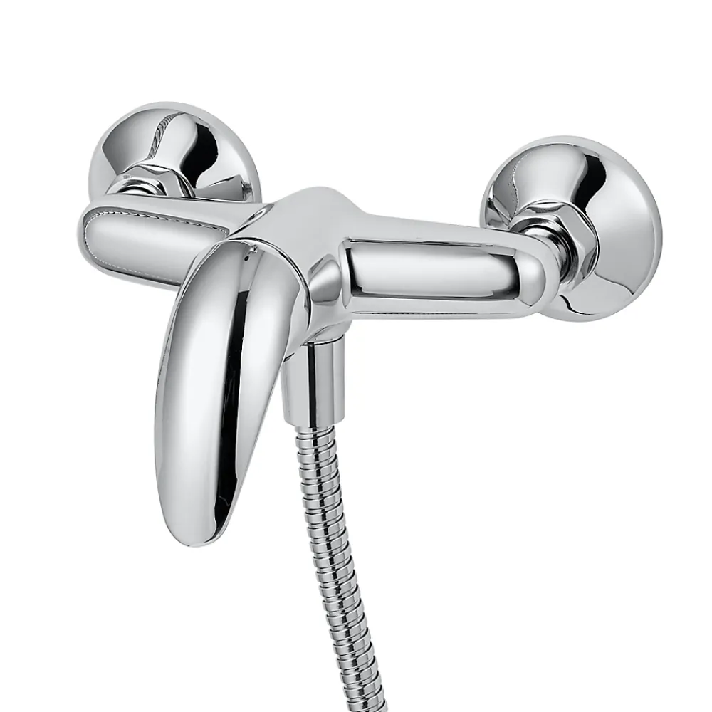 GoodHome Kit de douche mécanique chrome Blyth