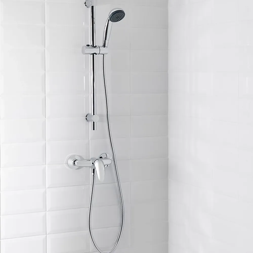GoodHome Kit de douche mécanique chrome Blyth