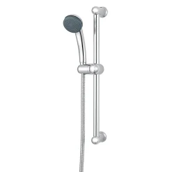 Kit de douche Nakri sans robinetterie avec pommeau de douche 1 jet + 1 support inox + 1 flexible 150 cm en inox