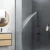 Colonne De Douche Sans Robinetterie|Bain-Bain Kit de douche Noir Mat ARIA -