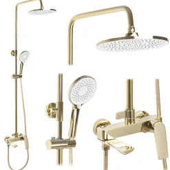 Rea Kit De Douche Avalon Gold 50X23X153Cm