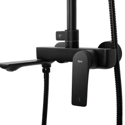 Colonne De Douche Mécanique|Rea Kit De Douche Avalon Black 50X23X153Cm