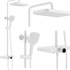 Rea Kit De Douche Bari White 37X31X100Cm