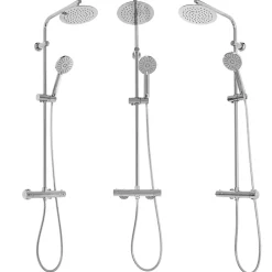 Colonne De Douche Mécanique|Rea Kit De Douche Bliss Thermostat Chrome 38,5X27,5X100Cm
