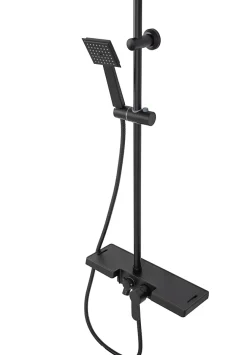 Colonne De Douche Mécanique|Rea Kit De Douche Bravo Black 45X40X105Cm