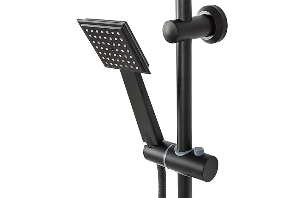 Colonne De Douche Mécanique|Rea Kit De Douche Bravo Black 45X40X105Cm