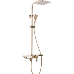 Colonne De Douche Mécanique|Rea Kit De Douche Bravo Gold 45X40X105Cm